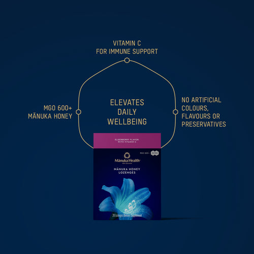 Manuka Honey Elderberry Lozenges with Vitamin C NZ
