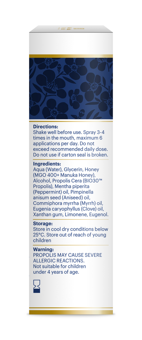 Manuka Honey & Propolis Throat Spray NZ